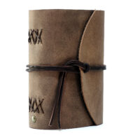 Leder Gästebuch Box OX Cocoa A6 – Bild 3