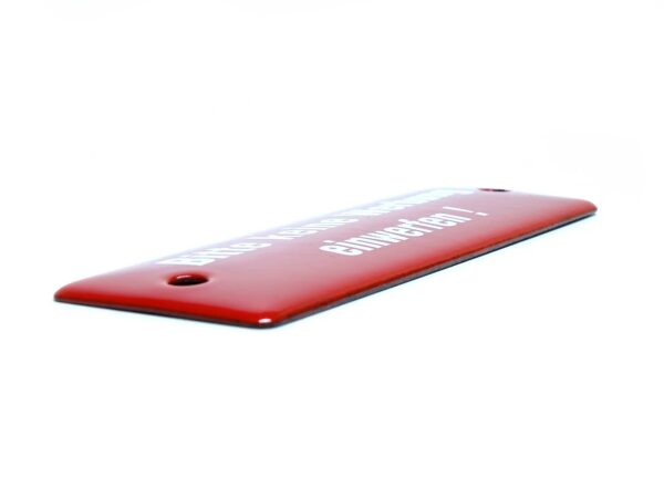 Emaille Schild - Bitte keine Werbung einwerfen - Rot – Bild 6