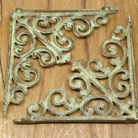 Vintage Regalhalter Set Shabby Chic - 24x24 cm - Regalstützen - Regalträger – Bild 7