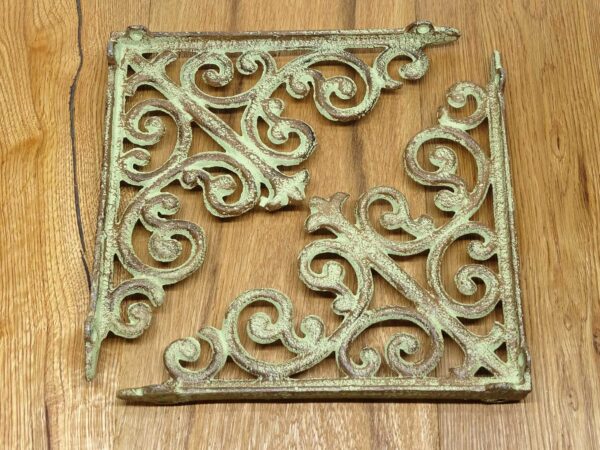 Vintage Regalhalter Set Shabby Chic - 24x24 cm - Regalstützen - Regalträger – Bild 7