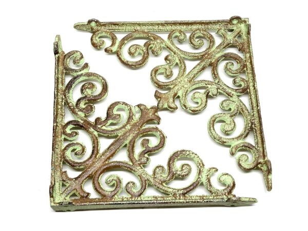 Vintage Regalhalter Set Shabby Chic - 24x24 cm - Regalstützen - Regalträger – Bild 5