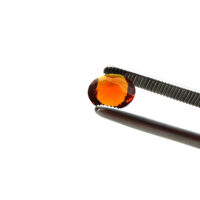 Synthetischer Schmuckstein - Rund facettiert - Brillantschliff - 12 mm - Orange - Saphirfarben – Bild 4
