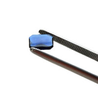 Schmuckstein - Cabochon Achteck facettiert - 10x13 mm - Blau - Saphirfarben – Bild 4