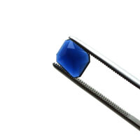 Schmuckstein - Cabochon Achteck facettiert - 12x16 mm - Blau - Saphirfarben – Bild 2