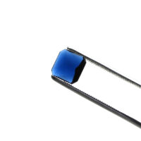 Schmuckstein - Cabochon Achteck facettiert - 13,5 x16 mm - Blau - Saphirfarben – Bild 4