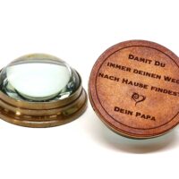 Dom-Kompass Messing Rund - Antik Look - Personalisierbar – Bild 7