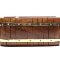 Maritime Stiftebox Zettelbox Holz und Messing - Personalisierbar – Bild 5