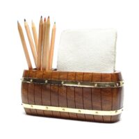Maritime Stiftebox Zettelbox Holz und Messing - Personalisierbar – Bild 9