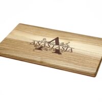 Frühstücksbrettchen - Schneidebrett Nussbaum - Mit Monogramm & Name - Personalisierbar - 26 x 15 x 1 – Bild 3