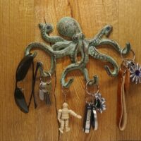 Hakenleiste Krake Oktopus Gusseisen Shabby Chic Antik Style – Bild 2