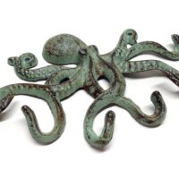Hakenleiste Krake Oktopus Gusseisen Shabby Chic Antik Style – Bild 6