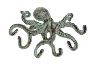Hakenleiste Krake Oktopus Gusseisen Shabby Chic Antik Style