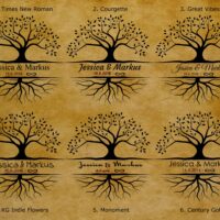 Frühstücksbrettchen - Schneidebrett Kern-Buche - Für Paare - Tree of Life - Personalisierbar - 22,5 x 12,5 x 1,2 – Bild 6