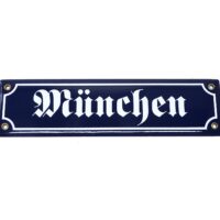 Emaille Schild - München - Historisch - Strassenschild
