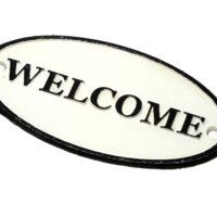Schild - Welcome - Gusseisen Antik & Used Look – Bild 5