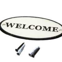 Schild - Welcome - Gusseisen Antik & Used Look – Bild 7