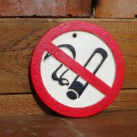 Verbotsschild - Rauchen verboten Symbol - Gusseisen Antik & Used Look – Bild 3