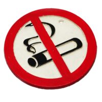 Verbotsschild - Rauchen verboten Symbol - Gusseisen Antik & Used Look – Bild 6