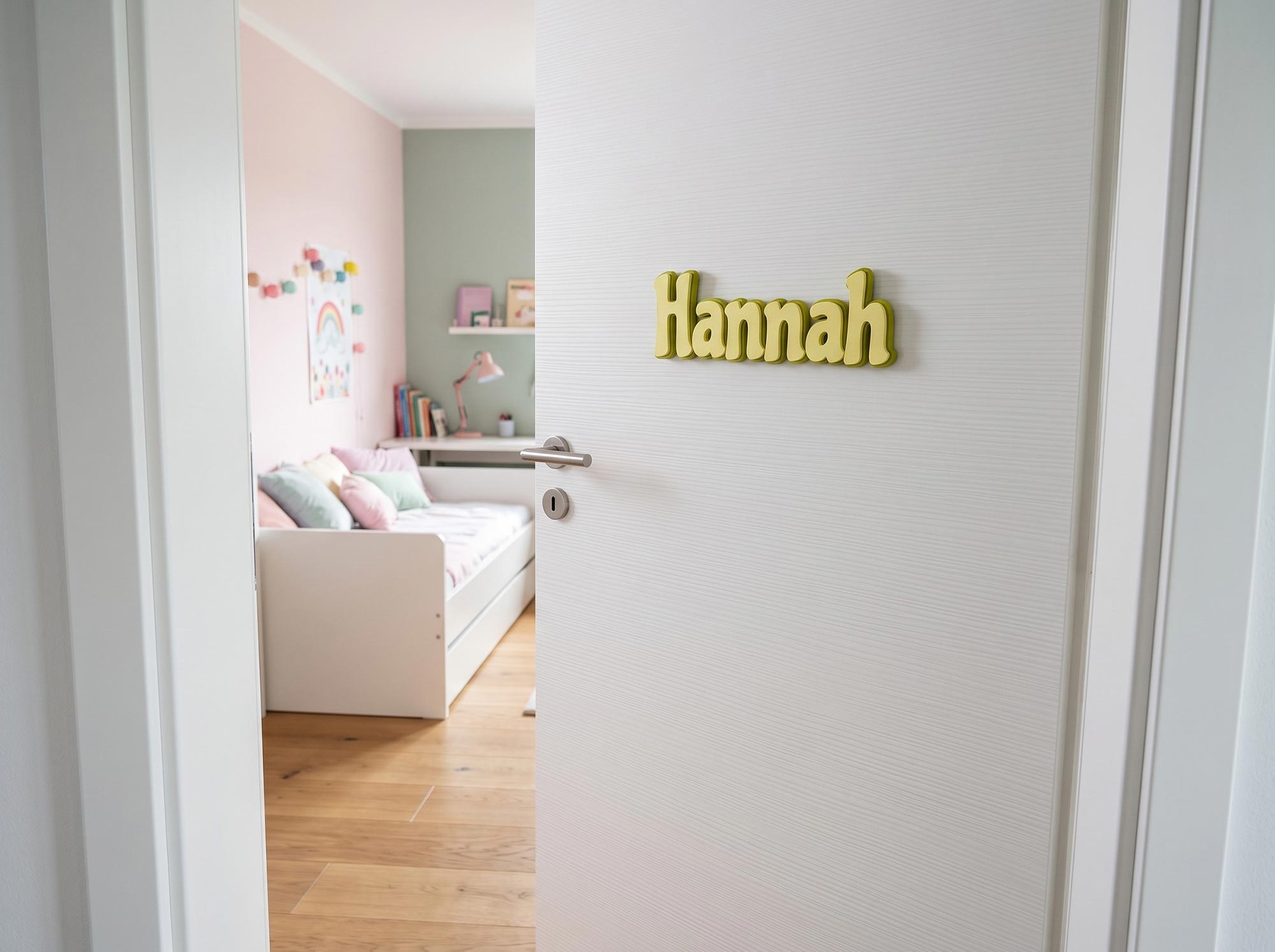 Personalisiertes 3D-Namensschild - Kontur – Wand- oder Türsschild mit Ihrem Namen - Größe M – Bild 2