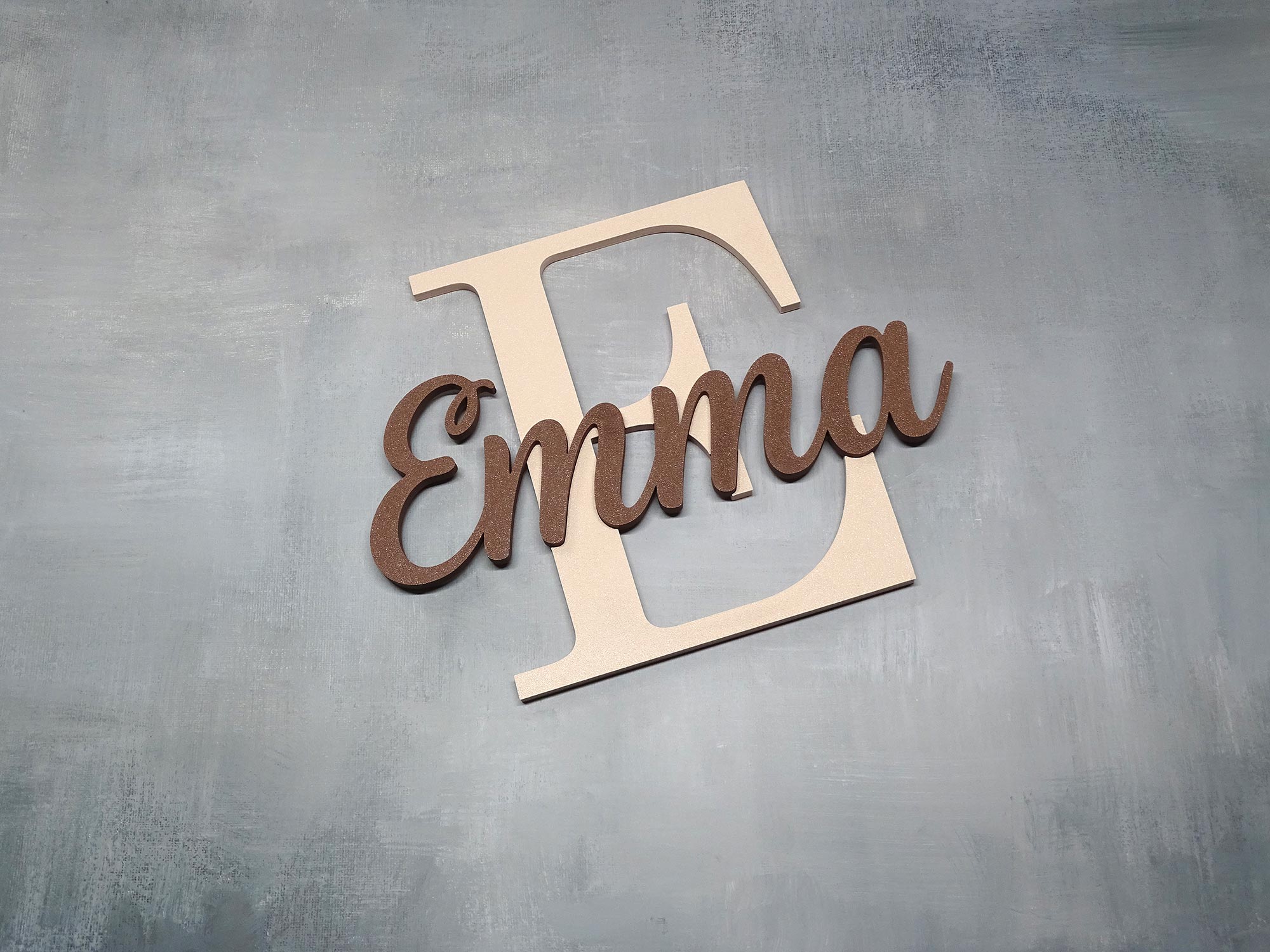 Personalisiertes 3D-Namensschild Kinderzimmer – Namensschild mit Buchstabe & Name - Größe M 19cm – Bild 5