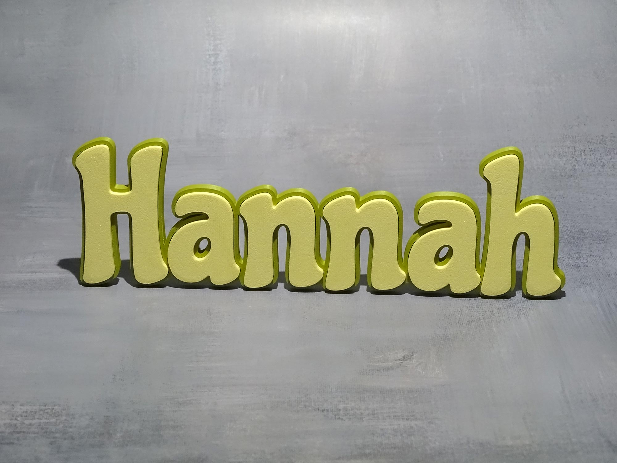 Personalisiertes 3D-Namensschild - Kontur – Wand- oder Türsschild mit Ihrem Namen - Größe M – Bild 3