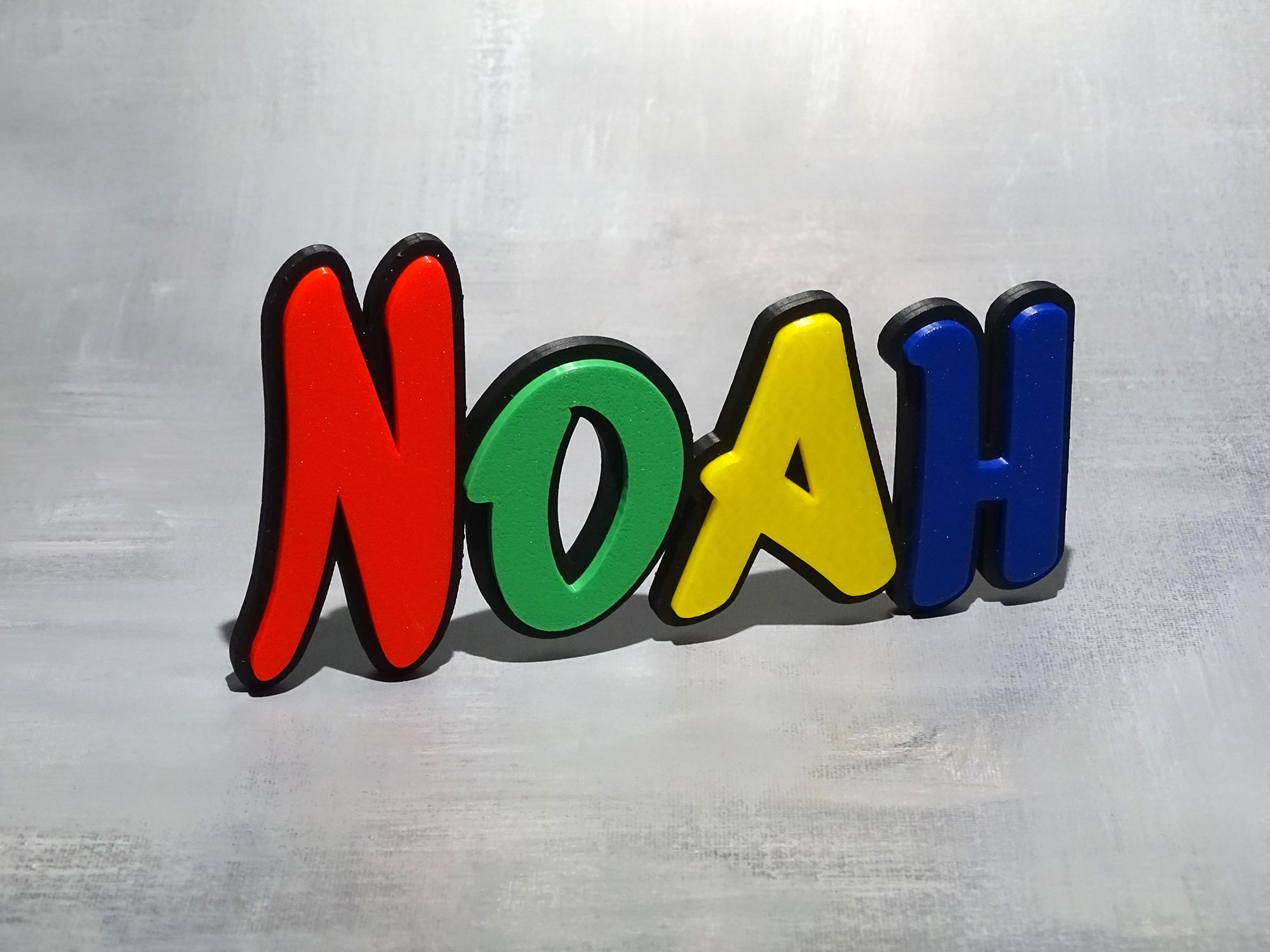 Personalisiertes 3D-Namensschild - Kontur – Wand- oder Türsschild mit Ihrem Namen - Größe M – Bild 8