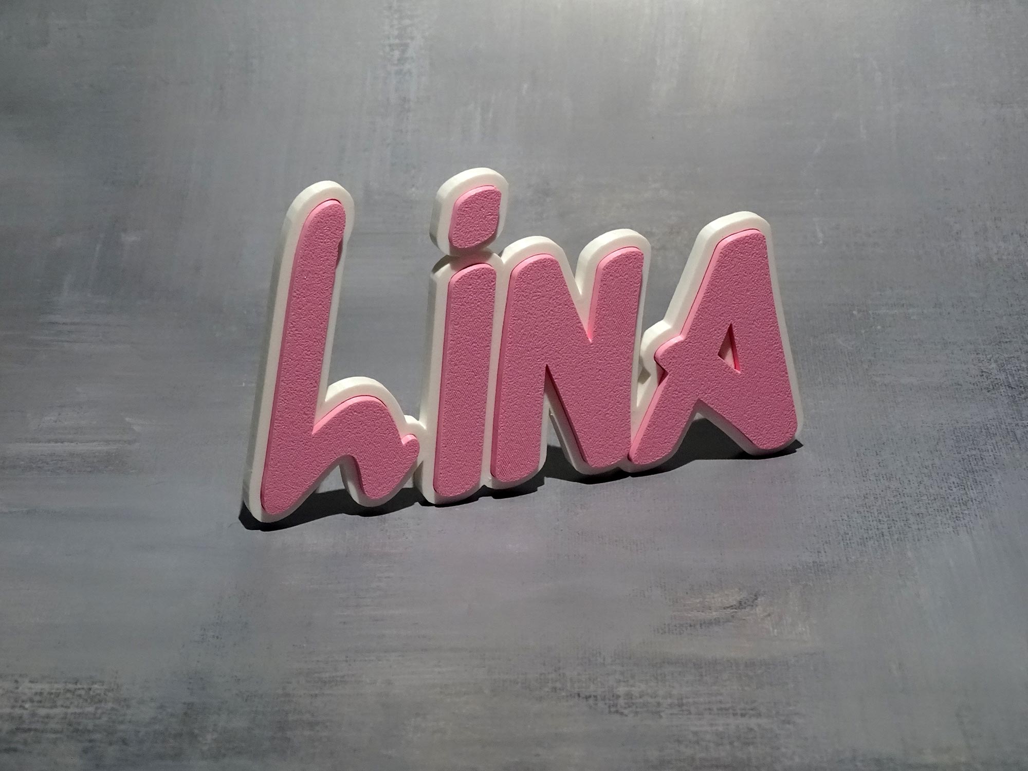 Personalisiertes 3D-Namensschild - Kontur – Wand- oder Türsschild mit Ihrem Namen - Größe M – Bild 9